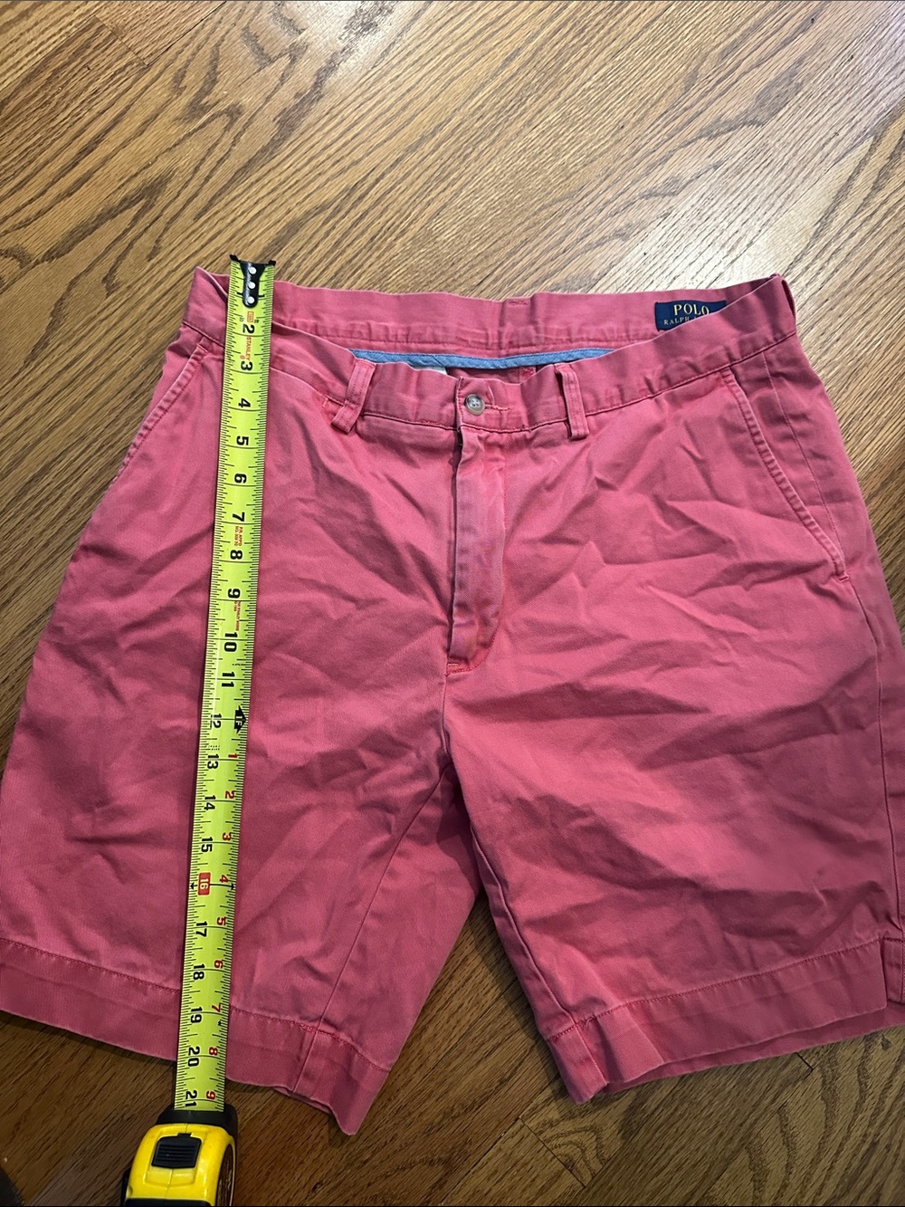 Polo Ralph Lauren Classic Fit Shorts Men's Size 34 Pink Salmon Chino Shorts